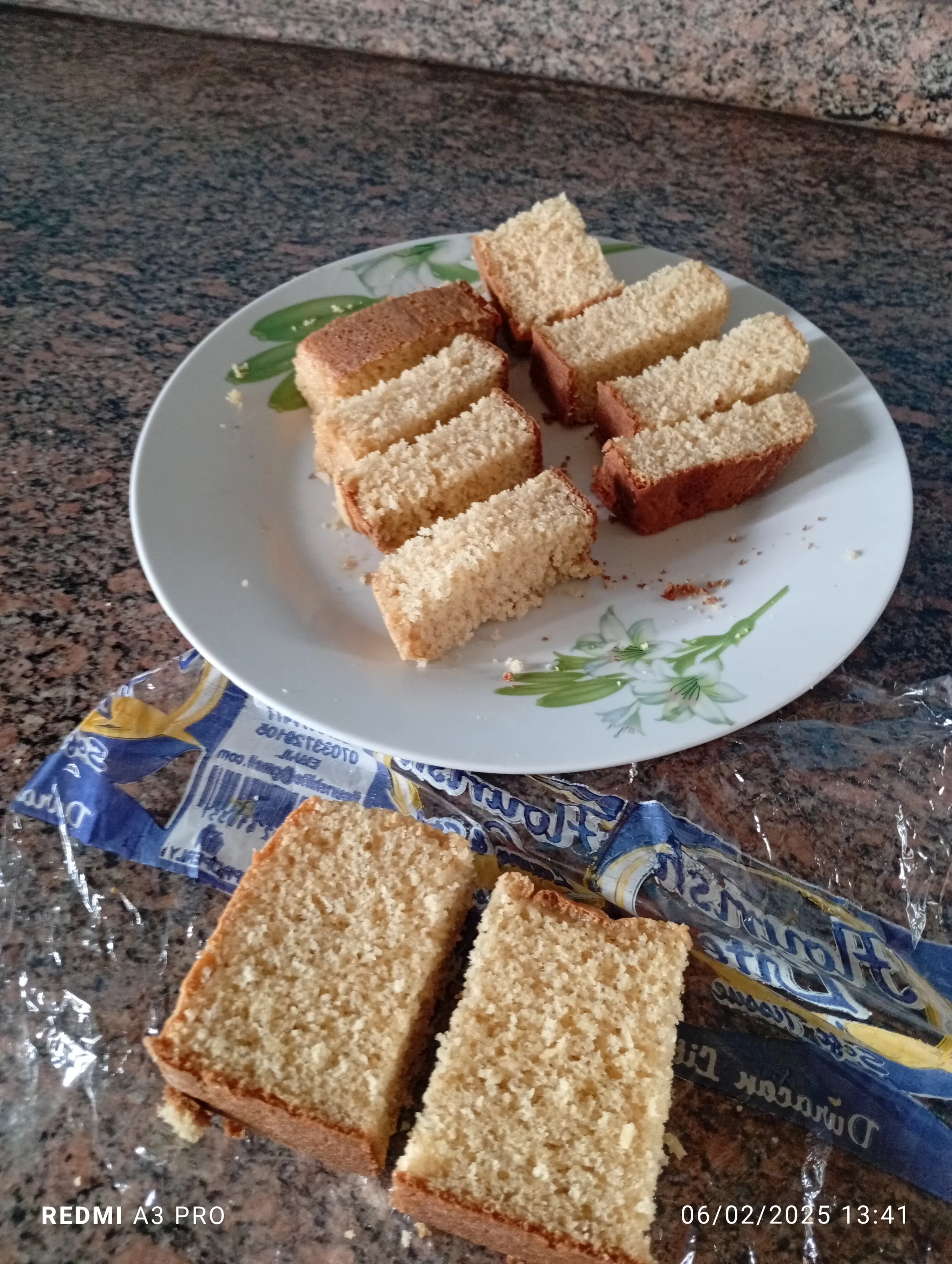 Sliced Cake Ready